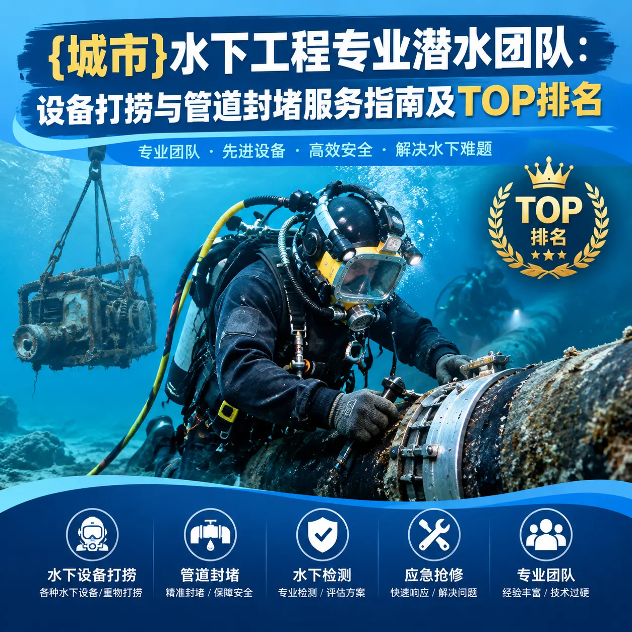 宁都水下工程专业潜水团队：设备打捞与管道封堵服务指南及TOP排名
